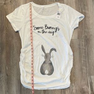 NWT Motherhood Maternity Easter Bunny Shirt
